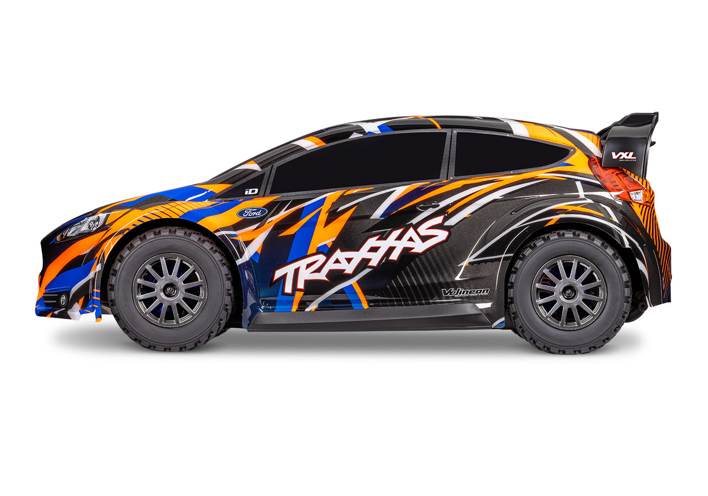 Traxxas 74276-4-Orng Ford Fiesta Rally Vxl 4X4